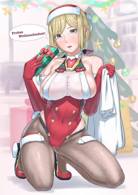 #アリスギアお絵かき
とりあえず去年のクリスマスリタ絵の文字がすっ飛んでたので再掲オブ再掲 