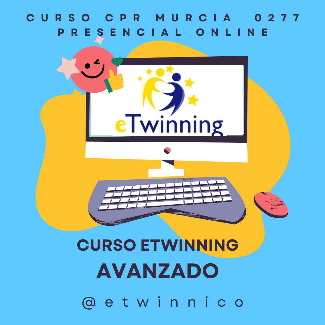 ¡Inscripción abierta! Martes y jueves: 6, 8, 13, 15, 20, 22, 27 y 29 de febrero de 2024, de 17 a 19 h. <a href="/eTwinnico/">etwinnico</a> <a href="/antoniolodel/">Antonio López Delgado</a> <a href="/griegarcas/">griegarcas</a> <a href="/ticenelies/">Isidoro Cayuela</a> <a href="/magpano/">Magdalena Pastor</a> <a href="/Cristobaletwinn/">Cristóbal</a> <a href="/mcarmenmm/">MariCarmen MM</a> <a href="/alfonsomayor/">Alfonso Mayordomo</a> @elfmentor <a href="/ProgramasRM/">ProgramasRM</a> <a href="/Educarm/">Educarm</a> <a href="/CPRRegionMurcia/">CPR Región de Murcia</a> <a href="/innovaedum/">Innovaedum</a> <a href="/eTwinning_es/">eTwinning España</a>