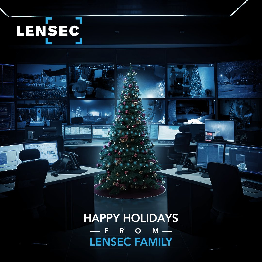 LENSEC's tweet image. Warmest holiday wishes from Lensec🎄✨

May your holidays be filled with joy, laughter, and wonderful memories with your loved ones.🎁

#lensec #pvms #perspectivevms #security #holidays