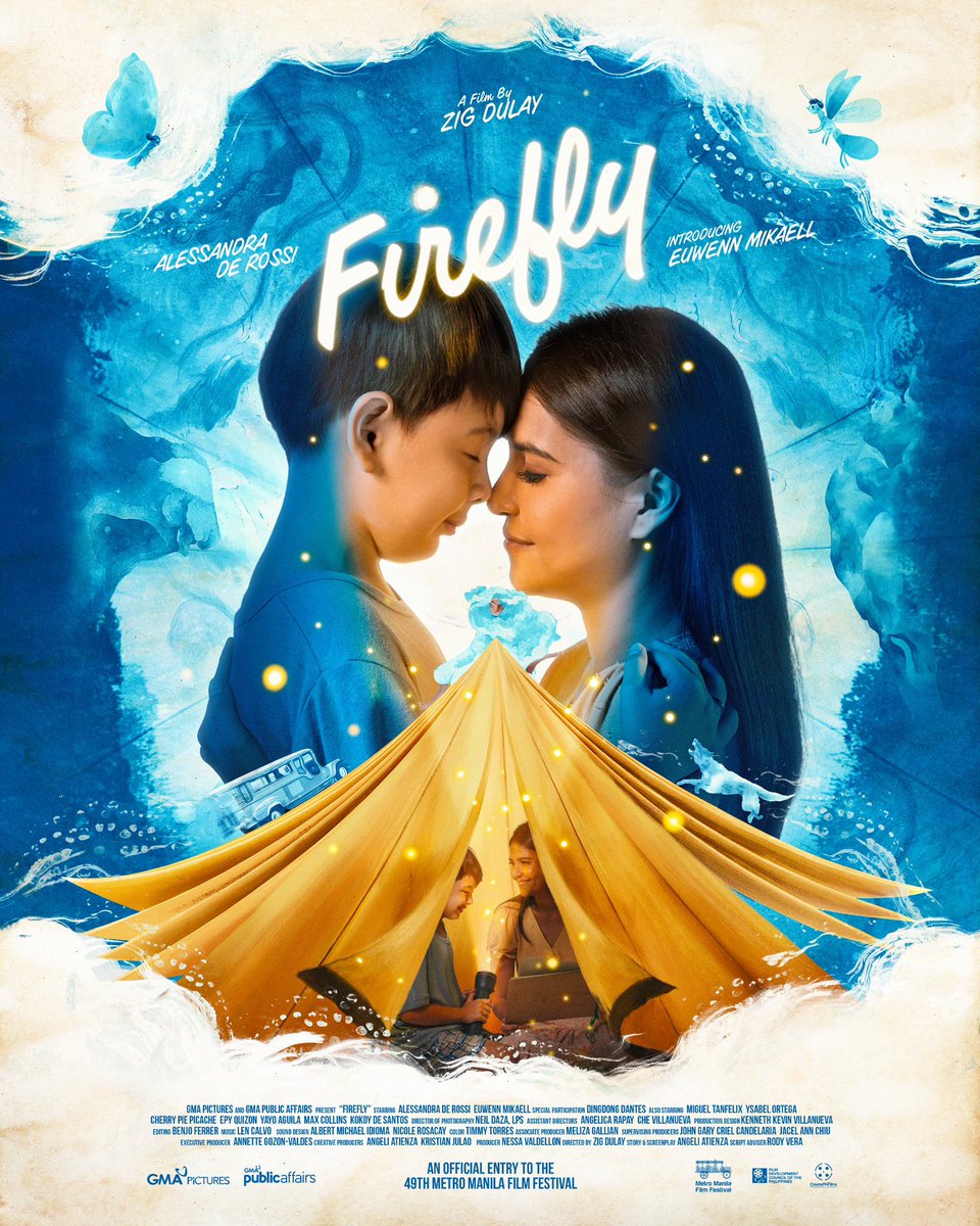 Wag ding kalimutang panoorin ang #FireflyMovie! A luminous film full of warmth, sincerity, and optimism. Bring the whole family! #MMFF2023