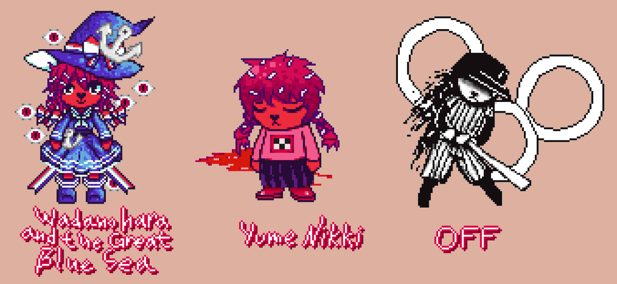_Menalia_'s tweet photo. #htf #happytreefriends #flaky #yumenikki #wadanoharaandthegreatbluesea #offgame 
Crossover between some Rpg maker games and Flaky from HTF https://t.co/gKg8tfrQZX