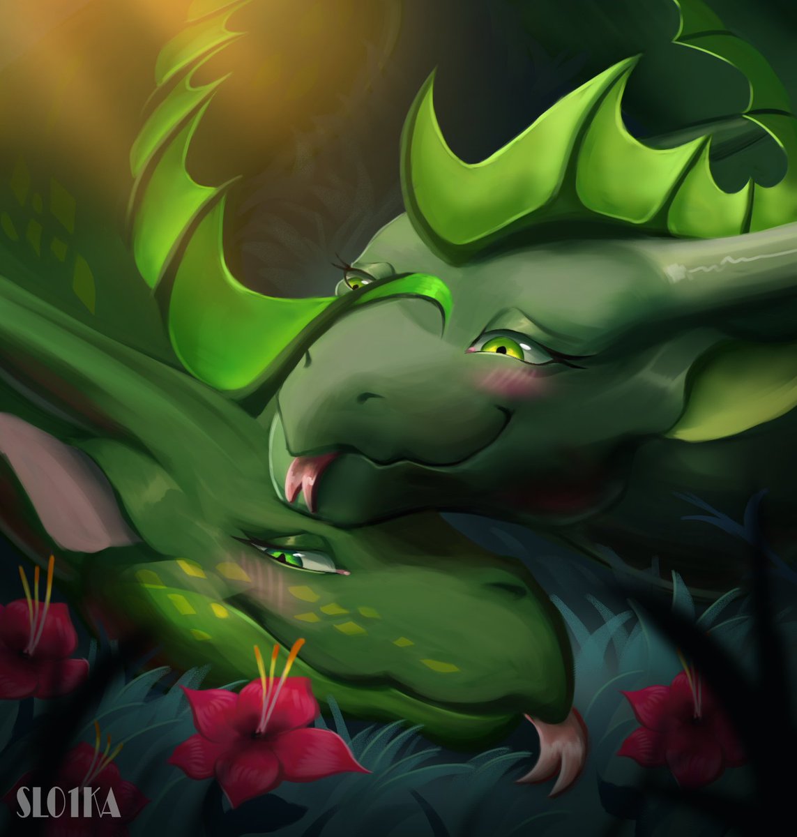 DioBran06779792's tweet photo. Sundew x Willow!) ))πhow cute they are)#Leafwings #Willow #Sundew #wingsoffire #wof #dragon #dragons #commission #commissions #commissionsopen https://t.co/RJOuSRFP2I