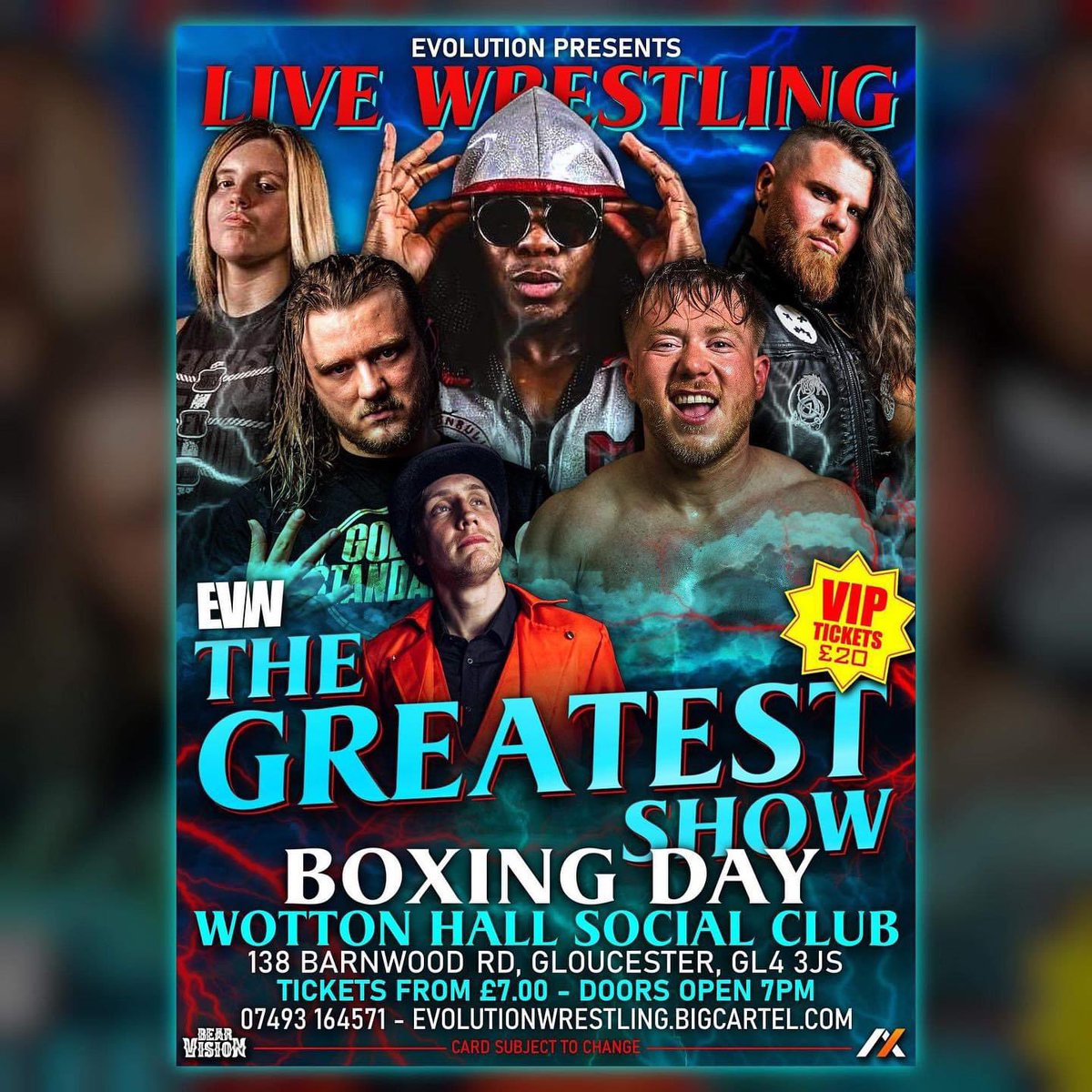 It’s almost the most magical day of the year❄️
A day where you can share laughs with family and friends.
A day where you can see your child so happy and excited!
A day where you can believe anything is possible!
EVOLUTION WRESTLINGS ANNUAL BOXING DAY SHOW

evolutionwrestling.bigcartel.com