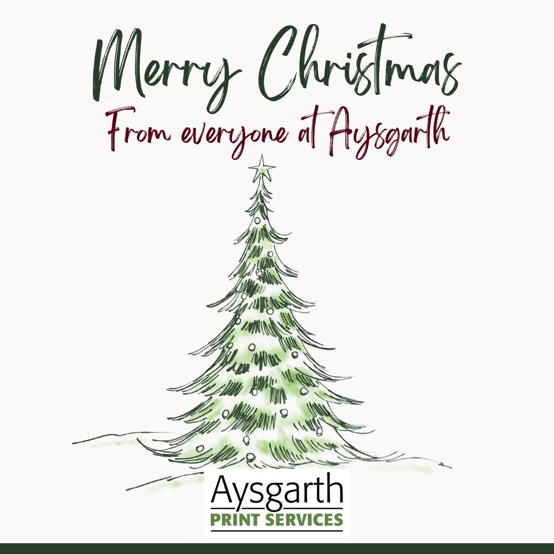 Happy Christmas from all of us at Aysgarth. We hope you a fantastic, well earned break. See you next year! #happychristmas #Romford Printers #5star reviews #sameday printing #Romford #Localindependentprinters #Winlocal