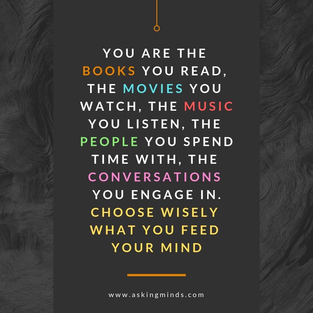 Choose wisely... 
#motivation