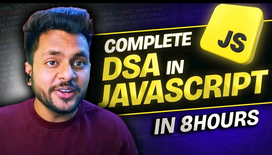 vishalraj_1's tweet image. 20k views crossed on my DSA in JavaScript video 🥰

This video cover all important topics required to crack any interviews especially for Web Developer.

Video link: youtu.be/5mEwh4MfwB4

#DSAinJavaScript