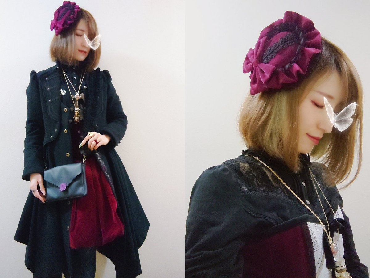 kinoharui_LILAC's tweet photo. 久々にアリス別珍着ました❤️❤️

お洋服＆バッグ #abilletage 様 #ozzon 様
キャノチェ #Reizend 様
アクセ #飴屋 様（#飴屋のネイルリング） #BELINDAbyM 様 #CIRQUE 様 #EULALIA 様 #JackPotofColor 様 #MichaelLisette 様
ブーツ #Victorianmaiden 様

#春依のお洋服 https://t.co/PhoZJPzvsr