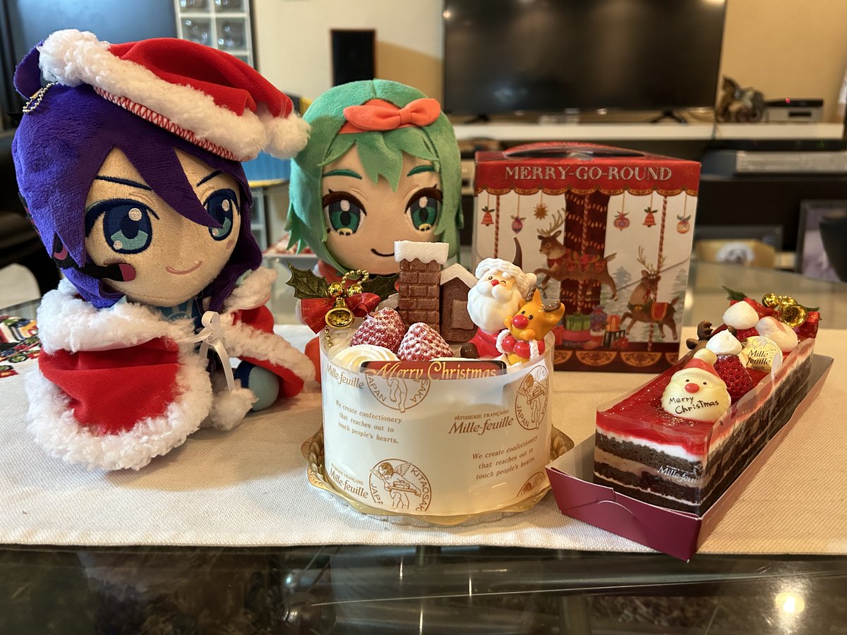 わーい🙌🙌がくにいちゃん🧑‍🎄ありがとー🎄🥰
ケーキーケーキ🎂🧡🧡🧡🧡