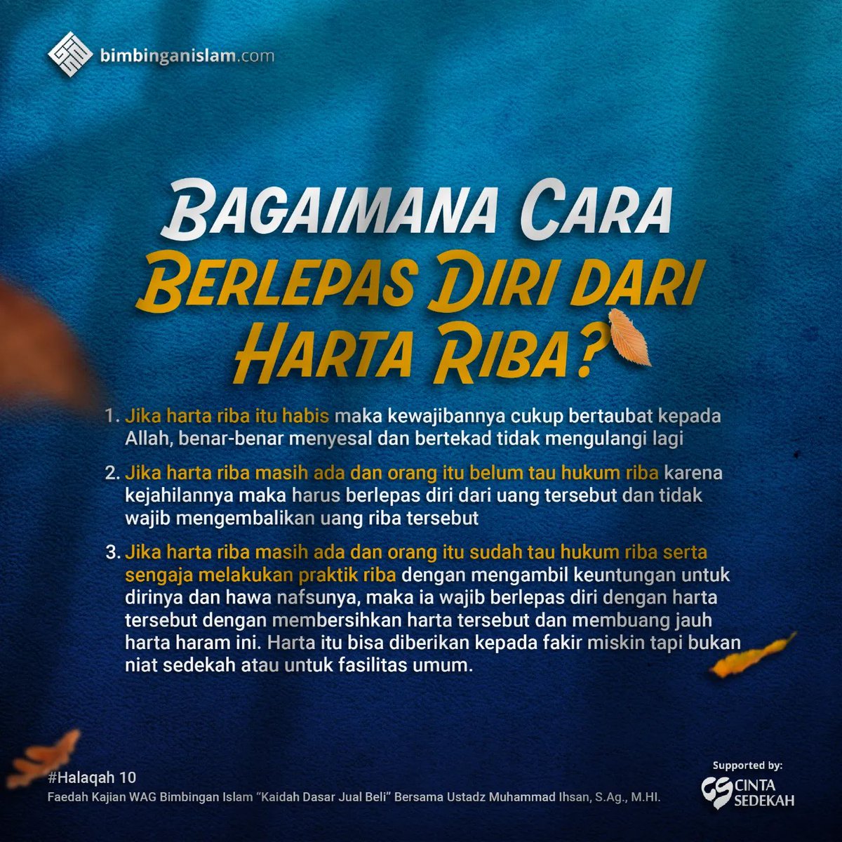 RealSunBros's tweet photo. Tapi kalau dah bedal &amp; sedar kesalahan tu, ada beberapa cara nak berlepas diri dari harta riba'. 

Bertaubat &amp; Allah akan terima taubat hambaNya. https://t.co/PIxfDTfE21