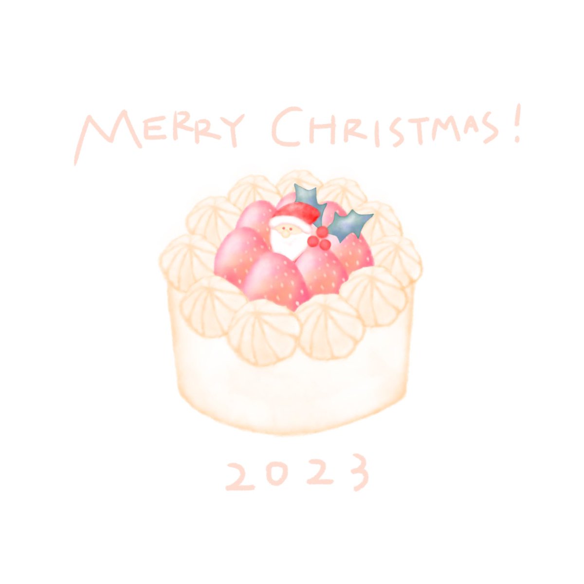 Merry Xmas🎄✨
あま〜いケーキを召し上がれ！
#イラスト #illustration #クリスマス