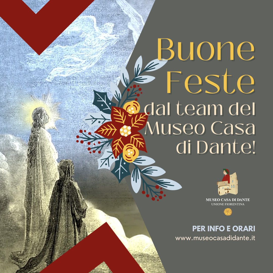 Il team del Museo Casa di Dante vi augura buone feste 🥂🎄🎁

Per info e orari: museocasadidante.it