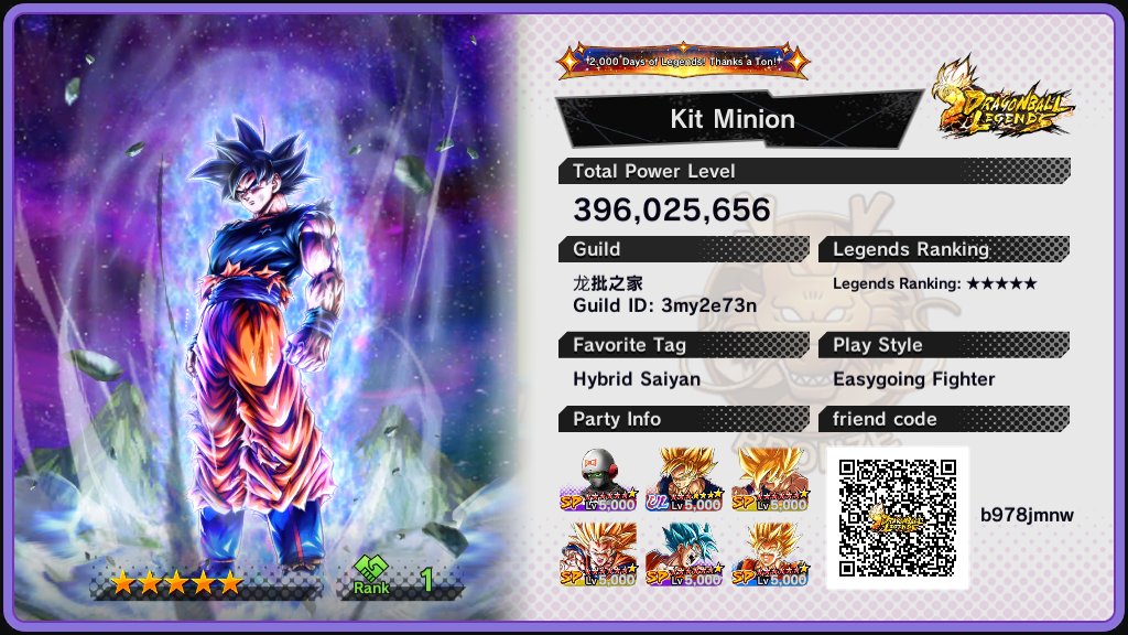 Kit_minions's tweet photo. Let's play Legends!
#MyLegendsID
#DBLegends
#Dragonball https://t.co/07UqVV6O4f