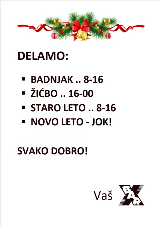 do 16 smo danas.. sutra se dalje pije