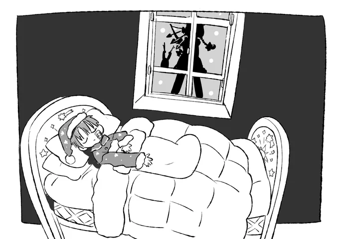 よ～く狙って……。
#花子くんクリスマス2023 