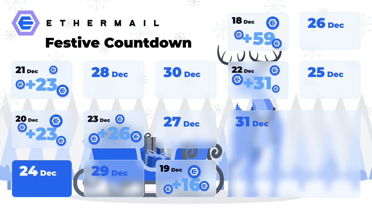 🎅 He's making a list, he's checking it twice. Web3 Santa knows you've been nice! Add a secondary email on EtherMail, login daily to ethermail.io and we’ll reward you with EMCs! 🎁 #EtherMailFestiveCountdown #Day7