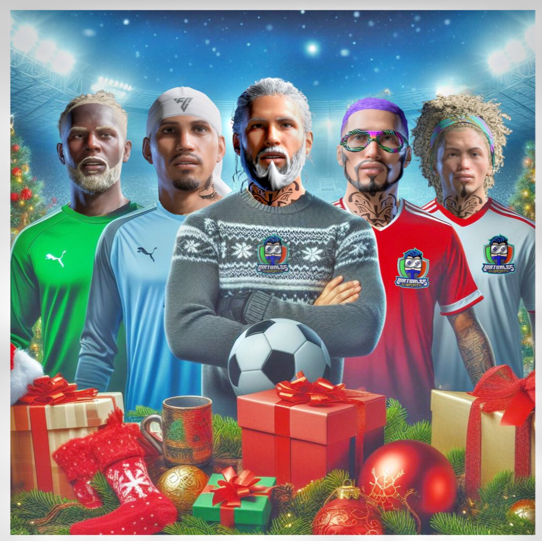 🟢Virtuales e-Sport🔴
✨Os desea Feliz navidad y prospero año nuevo ✨
¡Que esta temporada festiva esté llena de alegría y éxitos tanto dentro como fuera del campo! 
🎄⚽️