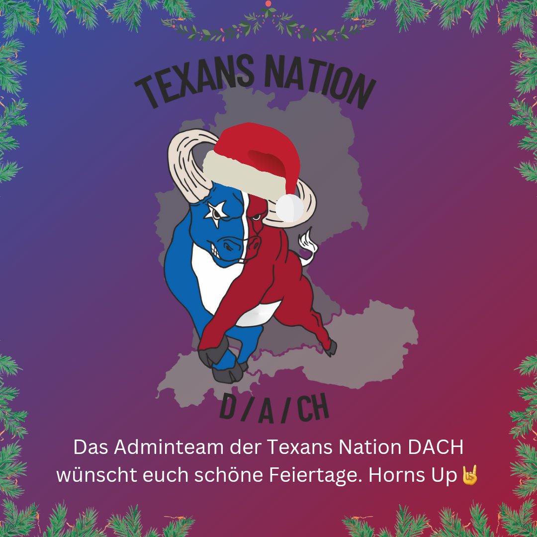 Wir wünschen euch schöne Feiertage und uns allen heute um 19 Uhr einen Heimsieg.

Horns Up 🤘🏈

#WeAreTexans 
#RTLNFL