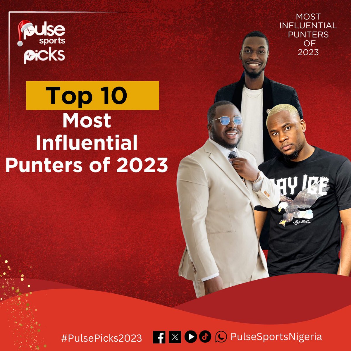 🚨 As 2023 wraps up, Pulse Sports ranks the top most influential Nigerian punters of the year.

Thread.. 🧵