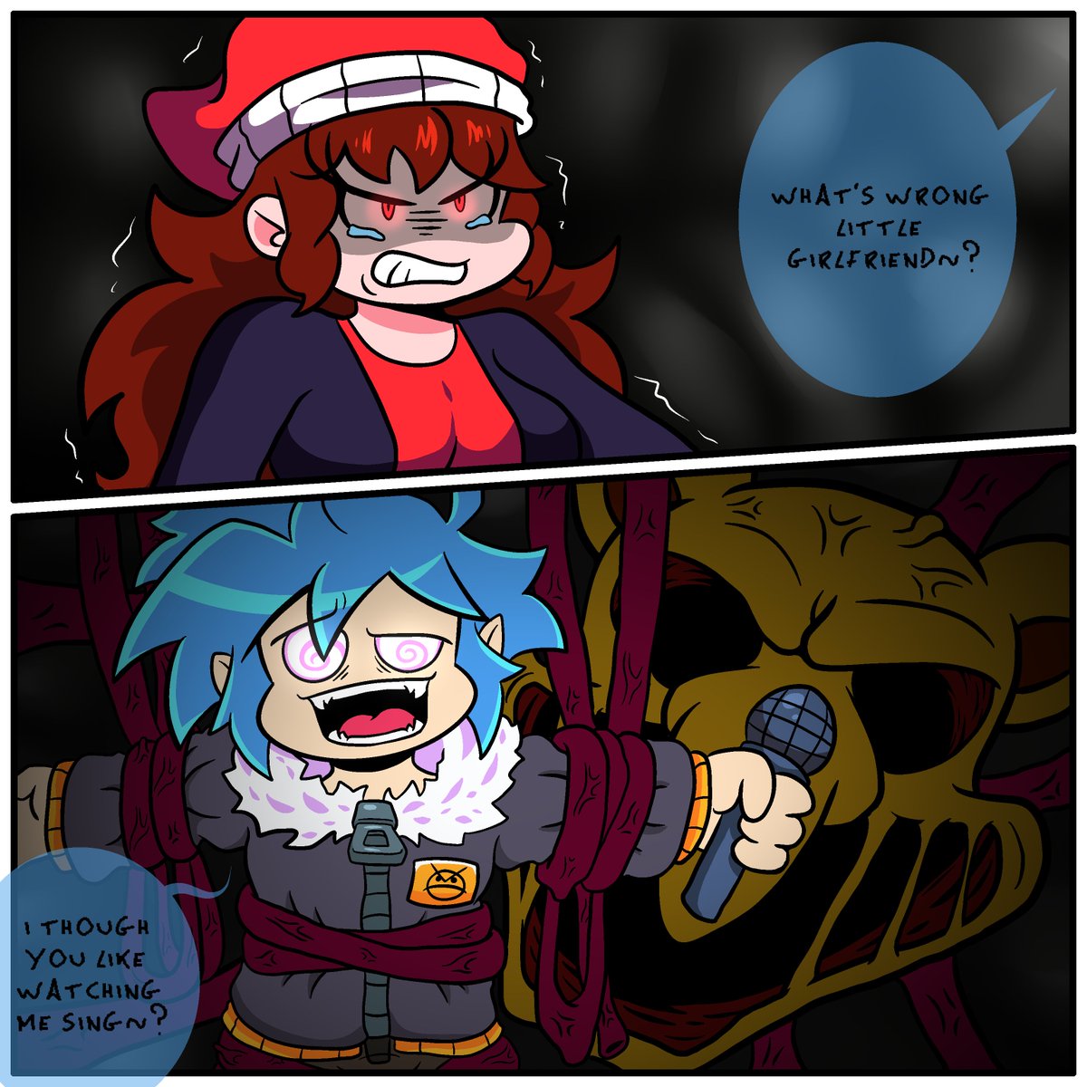 " Poor Little Girlfriend, where's that smile you always have~? Are you NOT entertained this time? :) "

#fridaynightfunkin #FNF #fridaynightfunkinmod #hypnoslullaby #fnfgirlfriend #fnfboyfriend #hypnosis #pokemonhypno