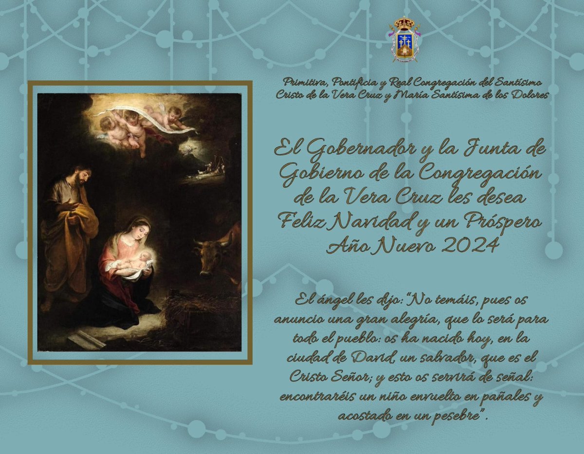 Desde la Congregación Vera Cruz les deseamos Feliz Navidad y Próspero Año Nuevo