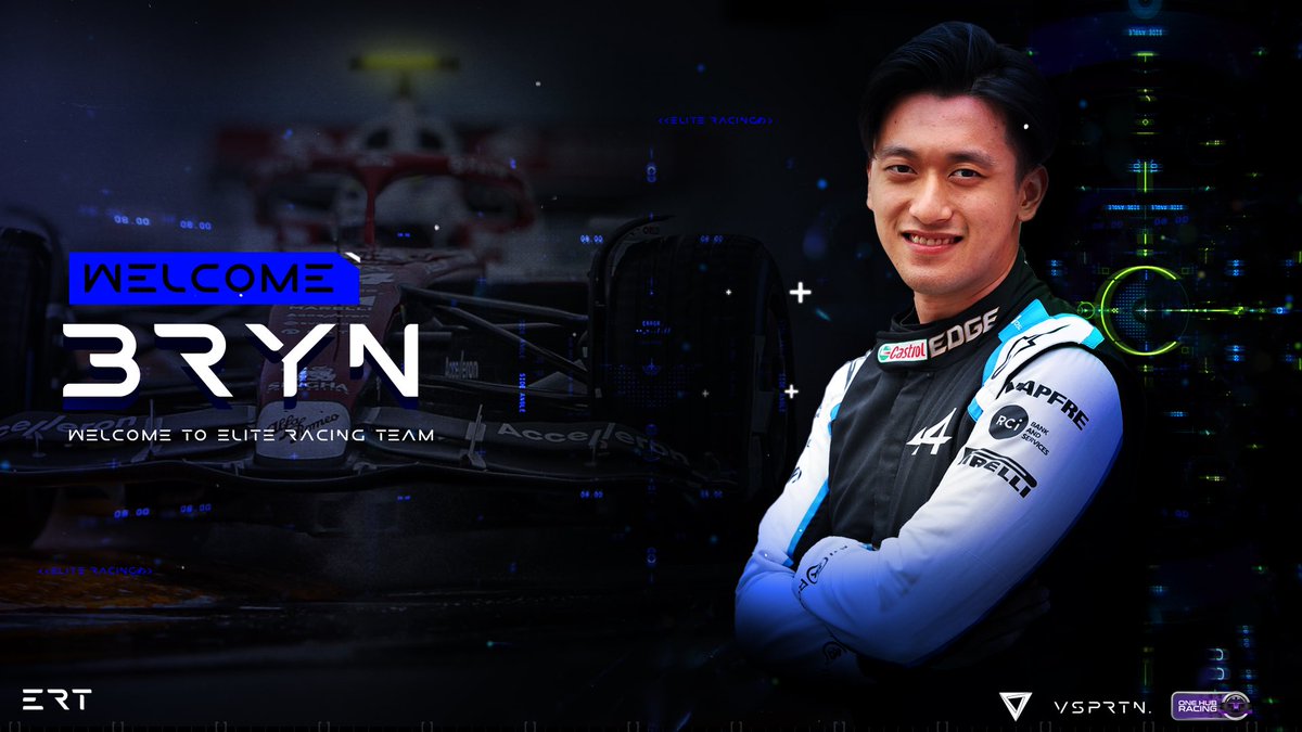 ✍️ DRIVER ANOUNCEMENT ✍️

We have a nice Christmas signing to announce. Today we welcome <a href="/ERT_Bryn/">Bryn Evans</a> to the team. Bryn is a well known F1 driver in the community, and we are pleased to be his new home. Can’t wait to get going 💪🏼  #BeElite 💙  #WelcomeBryn