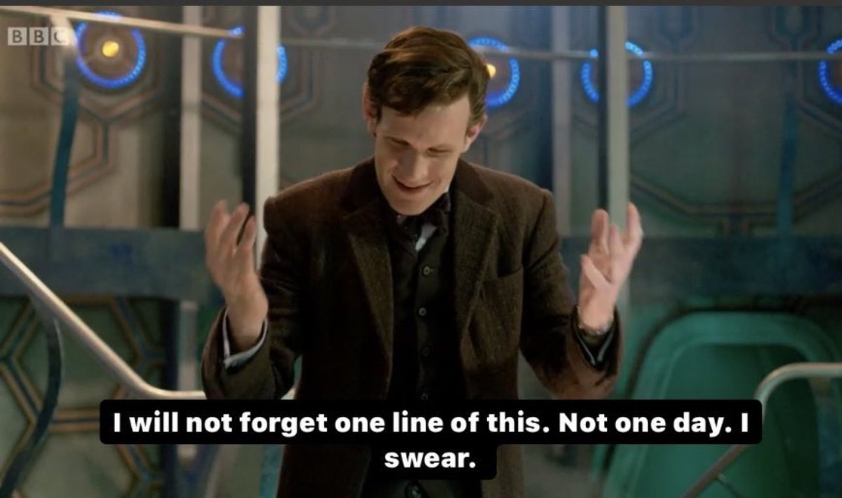 SafeSpaceDrWho's tweet photo. Matt Smith’s regeneration speech is just TOO good https://t.co/bD7kvQO0Kn