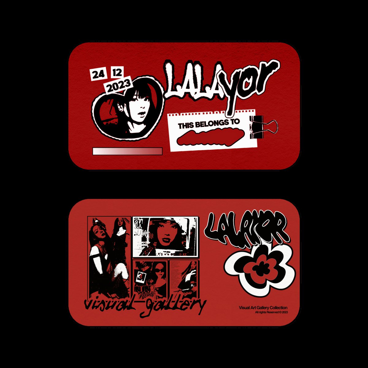 LALAYOR's tweet image. random business card design