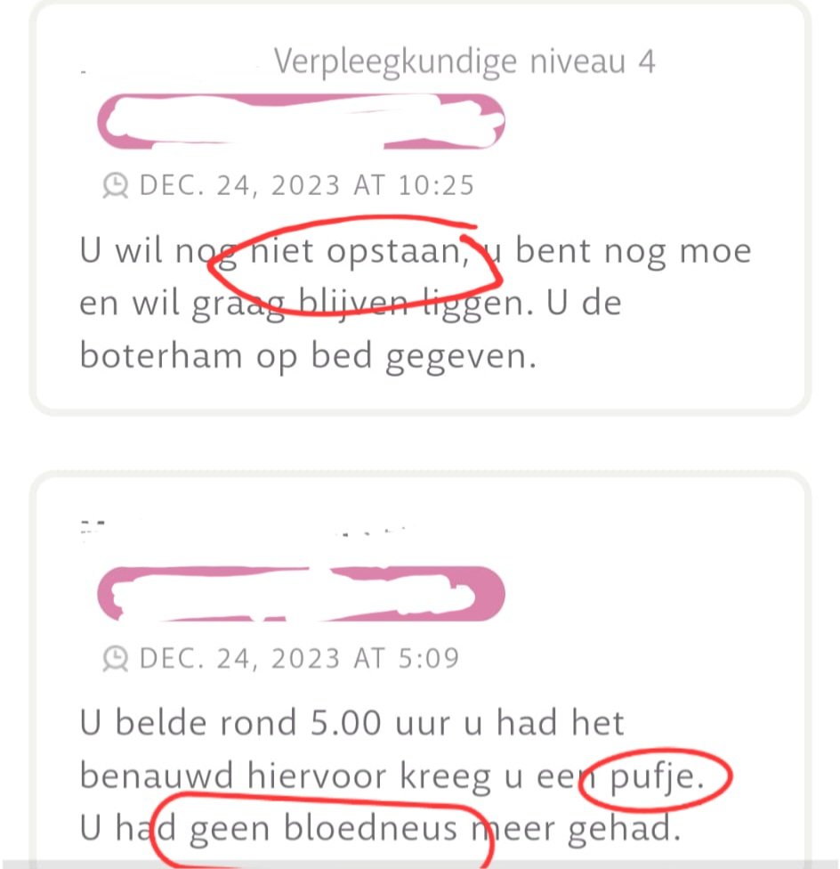 G11Sven's tweet photo. HELP ๐
Mijn dementerende moedertje (85) woont in verpleeghuis.
Gisteravond aanhoudende neusbloeding. Door arts gestopt met anti-trombose middel #Xarelto รฉn krijgt โ ๏ธ#Midazolam toegediend i.c.m. #temazepam.
Nu is ze moe, wil niet opstaan uit bed. Geen ๐ฉธ meer.
#Iemand raad?? https://t.co/mcLwJXU0yw
