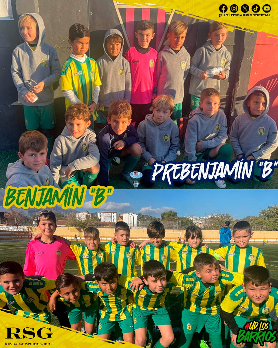 UDLosBarriosFC's tweet photo. 🔰✨Nuestros pequeños del Prebenjamín "B" y del Benjamín "B" de torneo navideño ayer, en Algeciras y Estepona respectivamente. ⚽
#CanteraUDLosBarrios #udlosbarrios #TorneoNavidad #JuntosHaremosHistoria https://t.co/TLpUSWpS3P