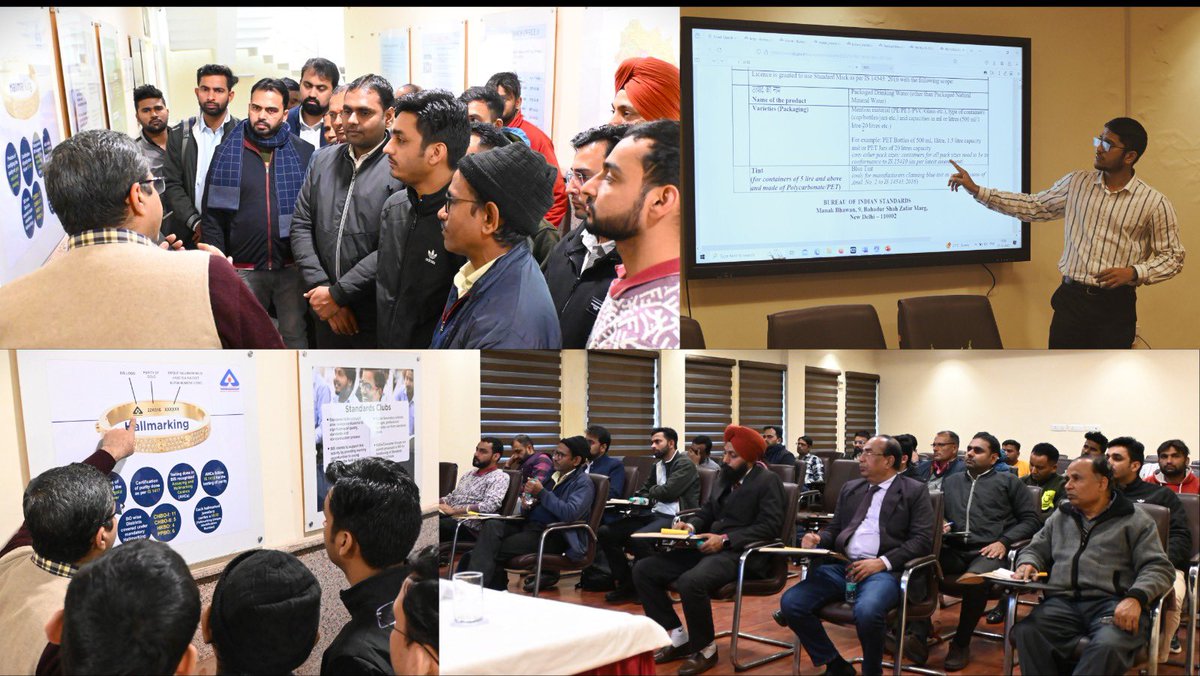 IndianStandards's tweet image. #BIS organised a capsule course for testing personnel of the products, #Packaged #drinkingwater and Skimmed #Milkpowder Standard grade. It was organised by BIS #Haryana Branch at NRO #Chandigarh with the participation of 27 #QualityControl Personnels.