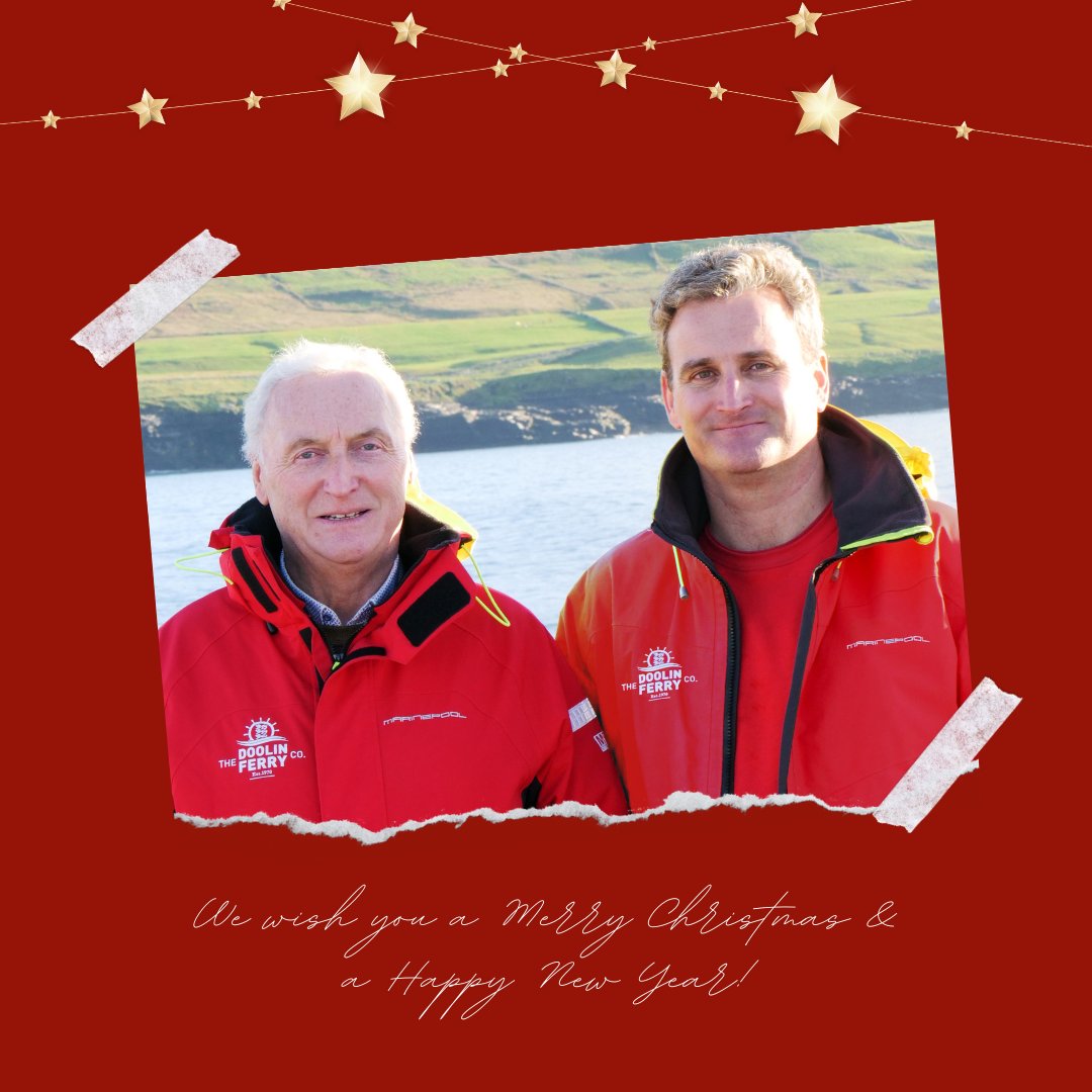 DoolinFerry's tweet image. We wish all our friends, family and customers from near and far, the most wonderful Christmas and a Happy New Year  - Bill &amp;amp; Liam O'Brien
#MerryChristmas2023 #doolinferry