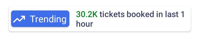 vijayrthr's tweet photo. #Dunki
11am-12pm
Tickets sold on BMS- 30200 π₯
Yesterday- 23290
Total from 8am- 77970
Yesterday- 64170
#DunkiBlockbuster
#DisasterSalaar
#ShahRukhKhan #TaapseePannu #RajKumarHirani #VickyKaushal
#Prabhas
#Salaar https://t.co/tE1lYuaO6i