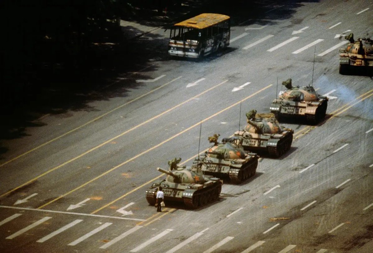 johnbox68's tweet image. Hey, here’s an idea. How about we just drive around this guy. #TiananmenSquare #SocialJustice #Jb