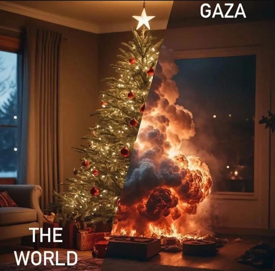 fareedmalikfrd0's tweet photo. While most are celebrating Christmas, Please don't forget about Gaza. When you say "Merry Christmas " to your friend, It means you are giving shahadah (Bearing witness) that (Na'Auzubillah) Allah (Swt) Begot a son on 25th of December.
#FreePalestine #SavePalestine #Gaza #Bills https://t.co/FaxAcZ6JCl
