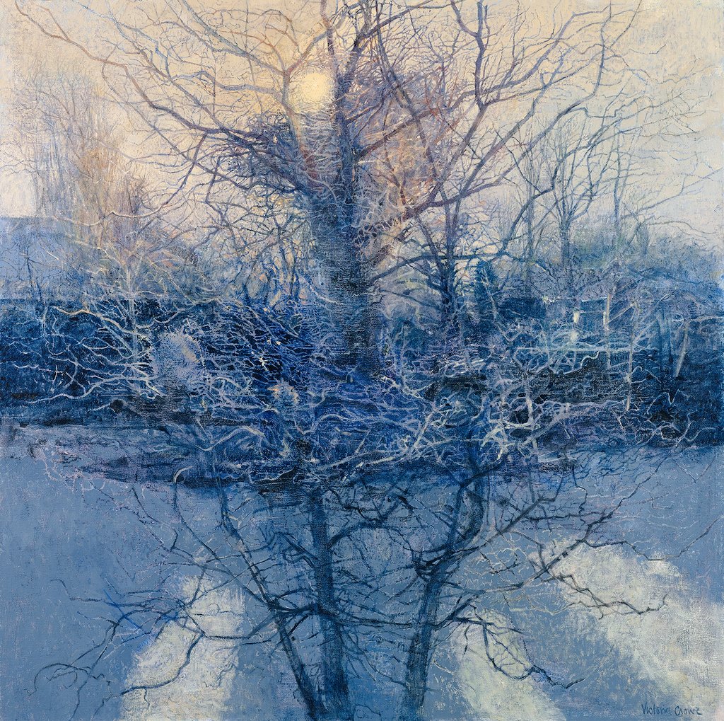 womensart1's tweet image. 'Frost Light' by contemporary Scottish painter Victoria Crowe #WomensArt