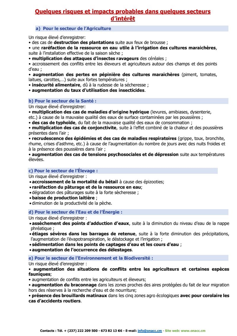 Dérèglements climatiques : L’observatoire national sur les changements climatiques annonce l’apocalypse au Cameroun en 2024