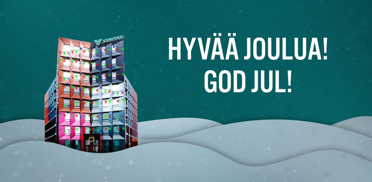 Veritaslaiset toivottavat kaikille hyvää joulua!
Veritanerna önskar alla en god jul!
The whole Veritas team wishes you a happy holiday season!

#MeOllaanVeritas #ViÄrVeritas #WeAreVeritas #HyvääJoulua #GodJul #HappyHolidays