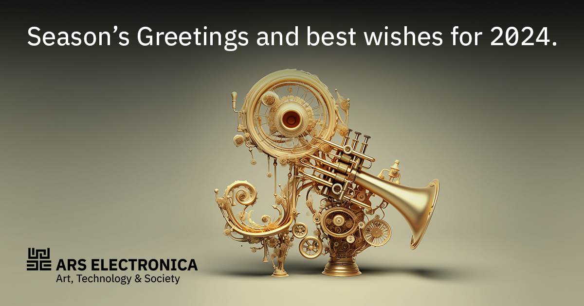 ArsElectronica's tweet photo. From all of us at Ars Electronica, we wish you happy holidays and a happy new year! ✨🎄💕 https://t.co/lSlYIH5JSA