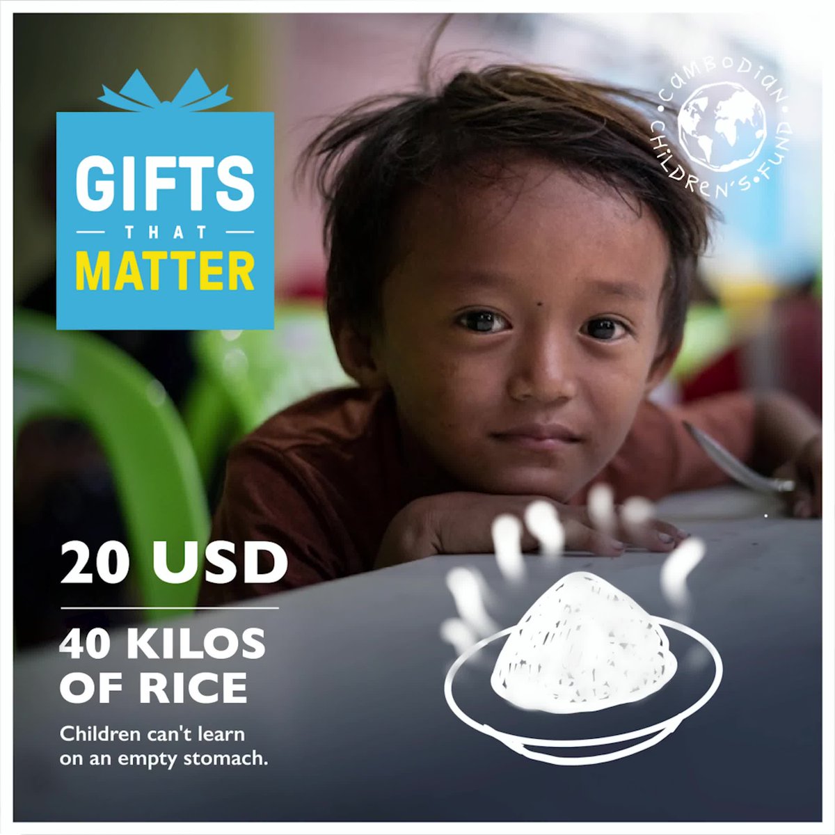 There's no time like the present to give a Gift That Matters. ccf-gifts-that-matter.raisely.com #GiftsThatMatter #MakeADifference #socialgood #giveback #Education #CCF #Donate