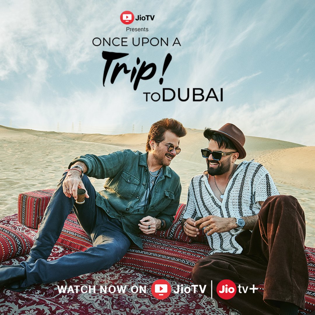 Get ready for a Bollywood bromance like no other! Anil Kapoor and Maniesh Paul are set to take you on an extraordinary adventure starting today. Watch 'Once Upon a Trip to Dubai' on JioTV! Be inspired by their incredible journey of self-discovery and chasing dreams in a land of…