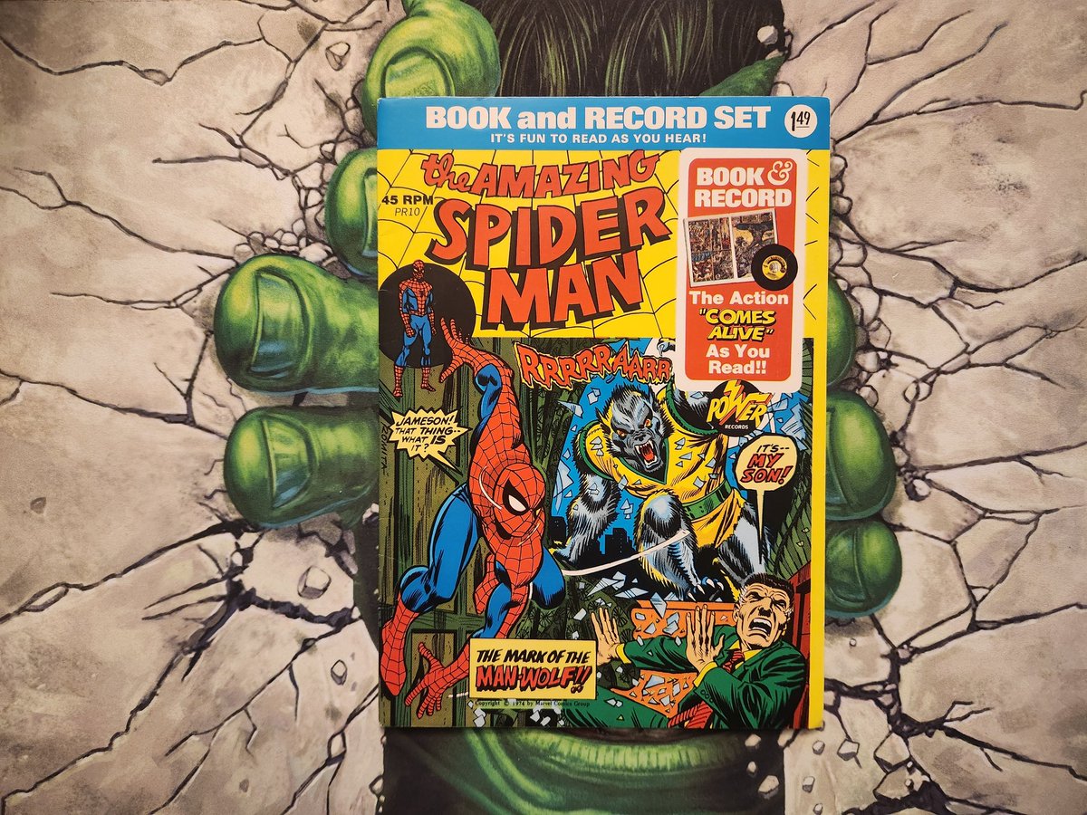 Apollokid3000's tweet photo. As promised but late. Sorry it took so long. It's been a long week. Yay, Christmas is so close!!!! The Amazing Spider-Man Book and record set. 

#TheAmazingSpiderman
#ManWolf
#Vinyl
@mediummic 
#PhysicalMedia https://t.co/EAmHzHmSXt
