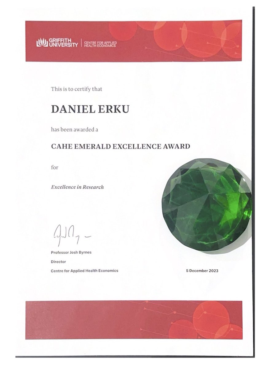 Daniel A Erku, PhD tweet media