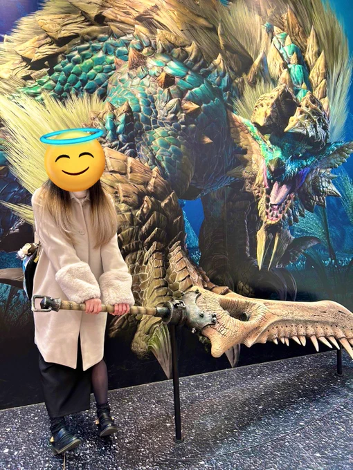 CAPCOMショップ楽しかった大剣デカい笑久しぶりにモンハンしたくなりましたね!!おゆまるは操虫棍使いです←謎情報 