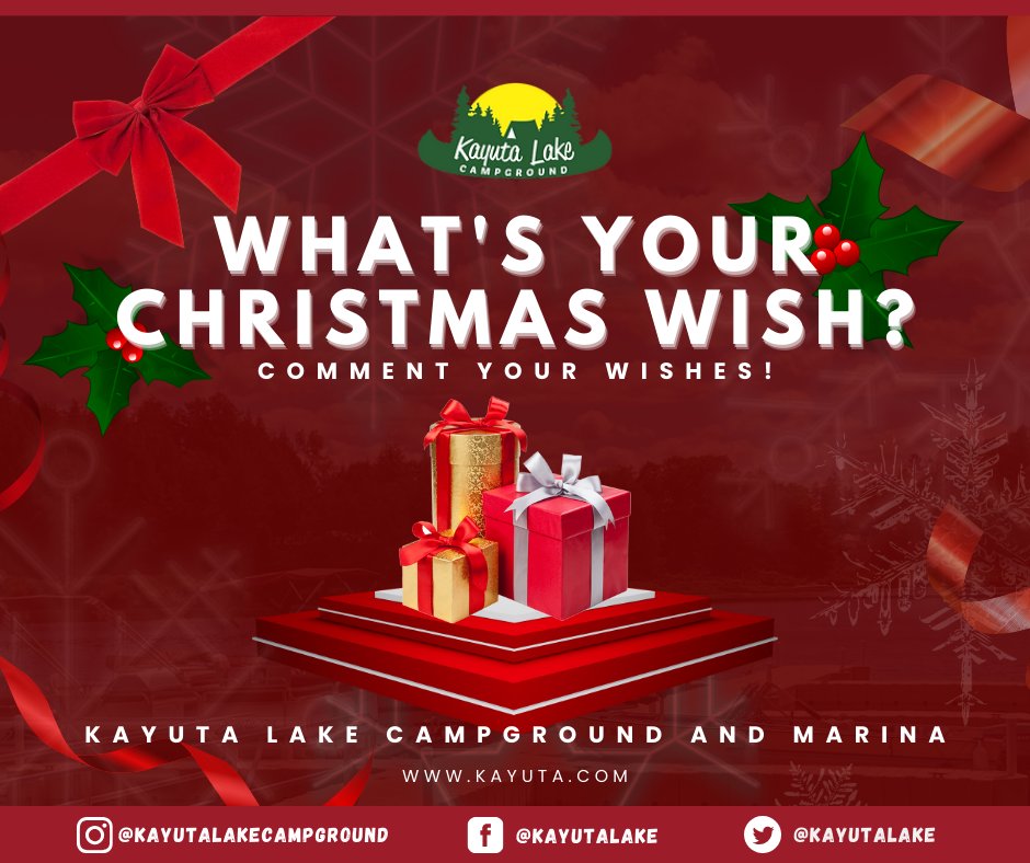 KayutaLake's tweet photo. 𝙒𝙝𝙖𝙩 𝙞𝙨 𝙮𝙤𝙪𝙧 𝙘𝙝𝙧𝙞𝙨𝙩𝙢𝙖𝙨 𝙬𝙞𝙨𝙝?
COMMENT YOUR WISHES!✨
𝙆𝙖𝙮𝙪𝙩𝙖 𝙇𝙖𝙠𝙚 𝘾𝙖𝙢𝙥𝙜𝙧𝙤𝙪𝙣𝙙 𝙖𝙣𝙙 𝙈𝙖𝙧𝙞𝙣𝙖 - 𝙒𝙝𝙚𝙧𝙚 𝙈𝙚𝙢𝙤𝙧𝙞𝙚𝙨 𝘼𝙧𝙚 𝙈𝙖𝙙𝙚!
𝗕𝗼𝗼𝗸 𝗻𝗼𝘄: https://t.co/49h55SopcP
#kayutalakecampground 
#christmaswishes🎄 https://t.co/3tHLfAWykO