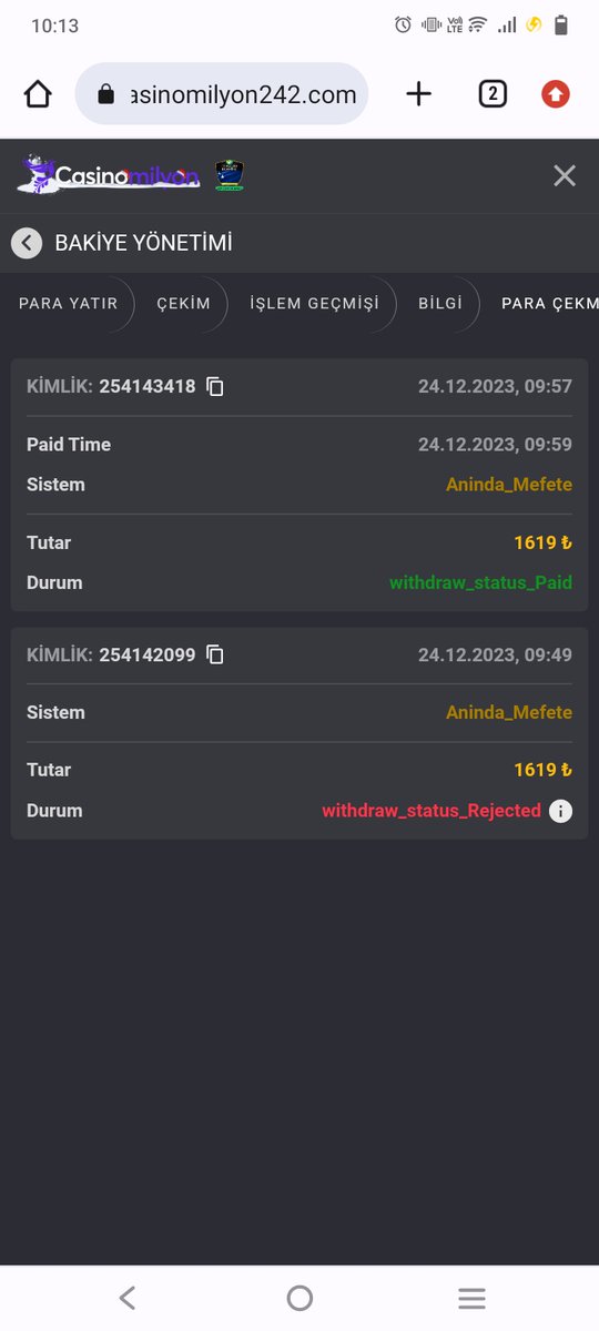 #casinomilyon <a href="/casinomilyon/">CasinoMilyon</a>

Çekimim anında geldi teşekkürler casinomilyon

Kullanıcı adı : realeast66 

Freebet istiyorum