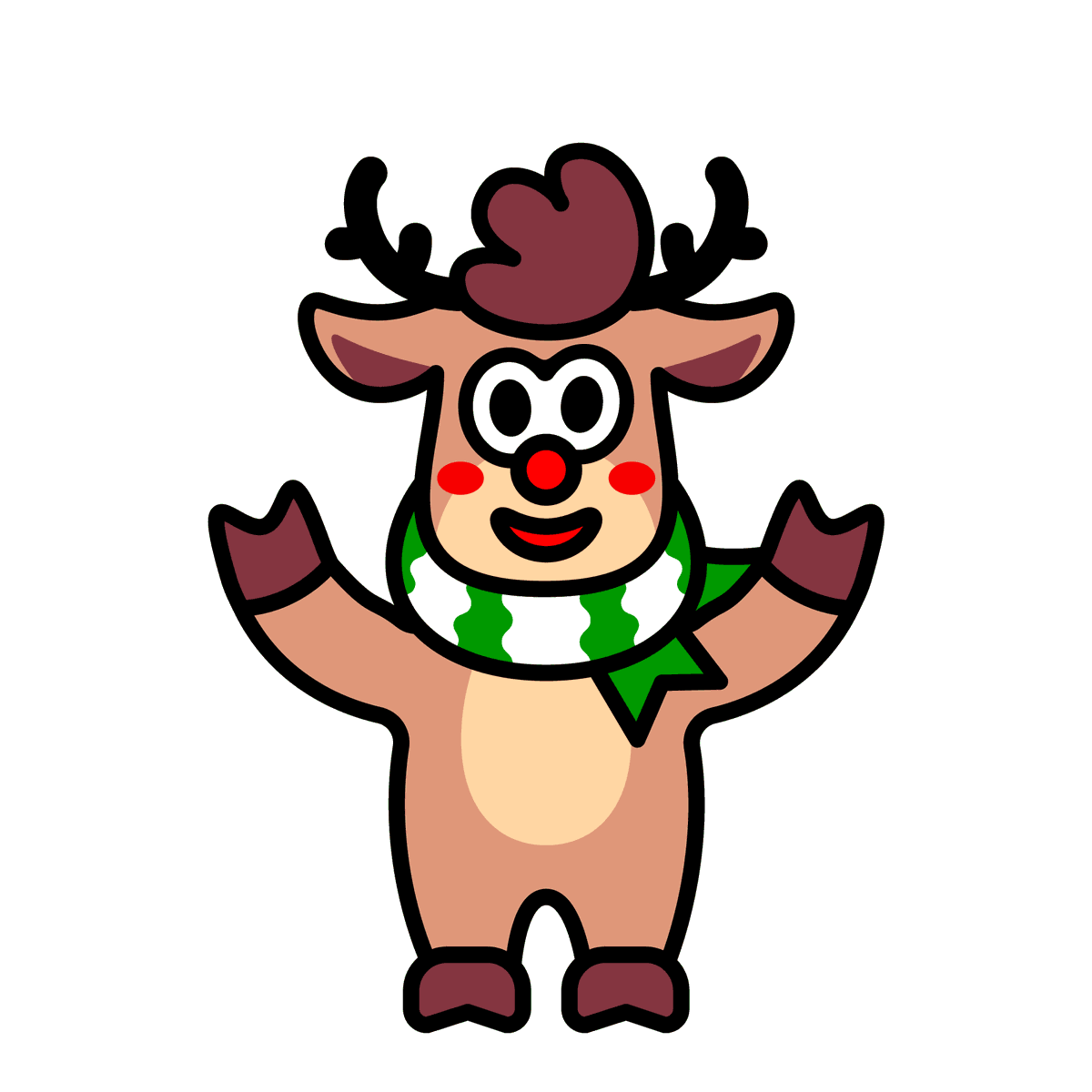 Rudolph the Red-Nosed Reindeer Gears Up for a Magical Christmas Eve Adventure. 🦌✨

#Fomokun #ReadyForAction