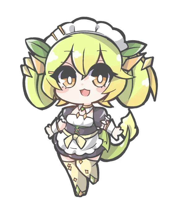 デフォルメ練習 ドラゴンメイド・パルラ   #OCGファンアート