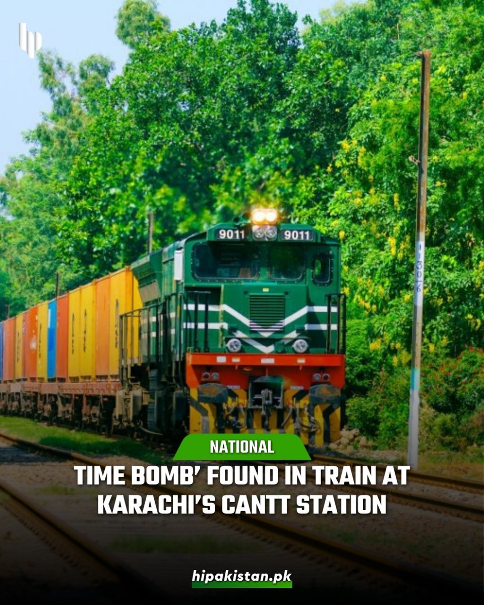 hipakistanpk's tweet image. Police thwart potential disasters! An IED discovered on Awam Express at Karachi's Cantonment Station. Officials suspect separatist group involvement. Bomb, equipped with 2kg explosives &amp;amp; time device, defused by experts.

#Karachi #bombdefused #pakistanrailways #hipakistan