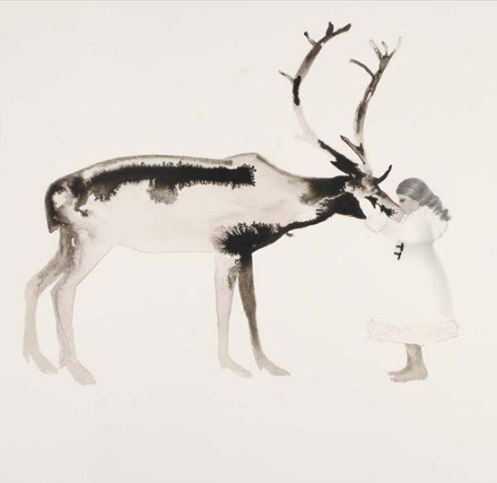 womensart1's tweet image. ‘Reindeer’s Tears’ by Kerry Phippen, contemporary Scottish artist #womensart #ChristmasEve