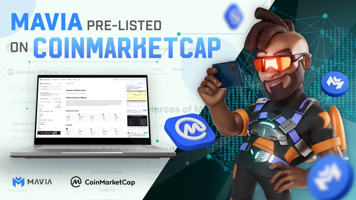 $MAVIA token is officially pre-listed on <a href="/CoinMarketCap/">CoinMarketCap</a> Ⓜ️🎉
